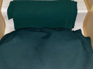 Vestido palabra de honor verde botella