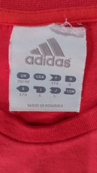 T-shirt Adidas Rossa Vintage Style EST 1949 Tg. S