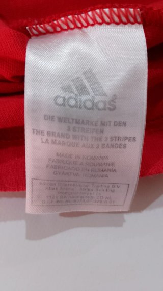 T-shirt Adidas Rossa Vintage Style EST 1949 Tg. S