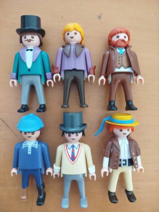 Playmobil Lote Figura Hombre Victoriano Serie Rosa