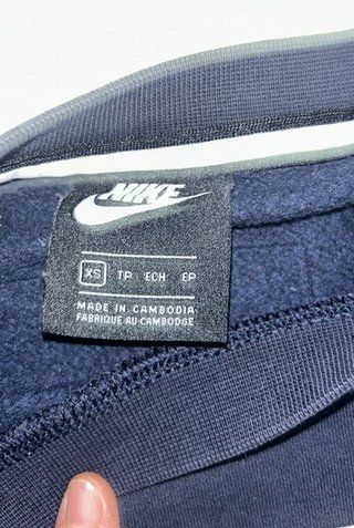 Sudadera Nike Air Talla XS Azul Marino