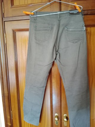 Pantalones vaqueros mujer talla 42 marrón