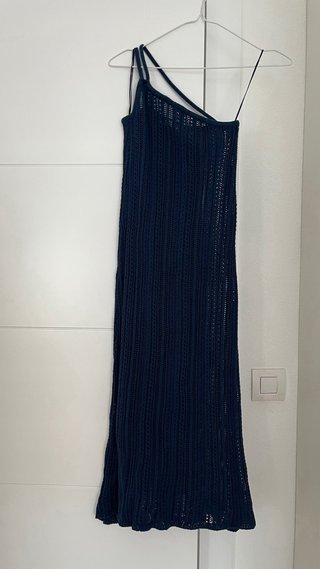 Vestido de punto azul Pull&Bear talla única