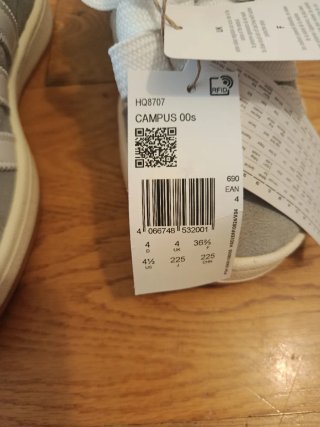 Adidas Campus Grises Talla 36 2/3 Nuevas