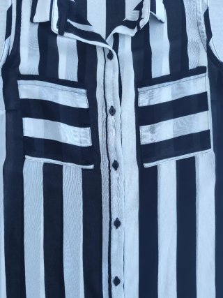 Camisa sin mangas a rayas
