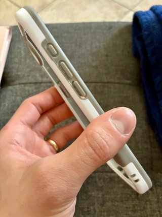 Cover Bumper Grigio e Bianco per iPhone 16e/17e