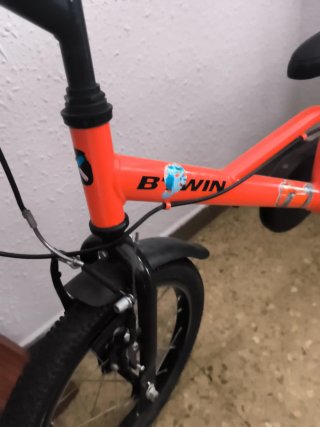 Bicicleta infantil Btwin naranja