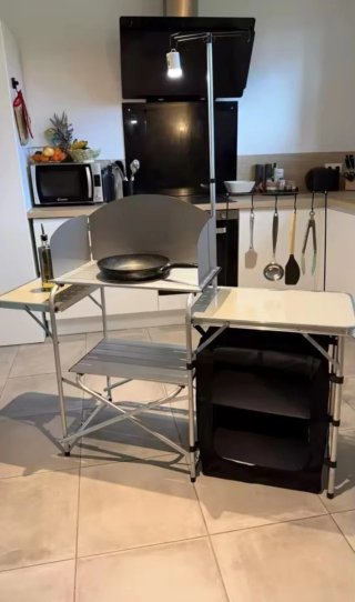 Mesa Cocina Portátil Plegable