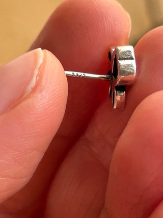 Orecchini Argento 925 Zampa Cane Osso