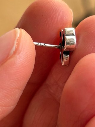 Orecchini Argento 925 Zampa Cane Osso