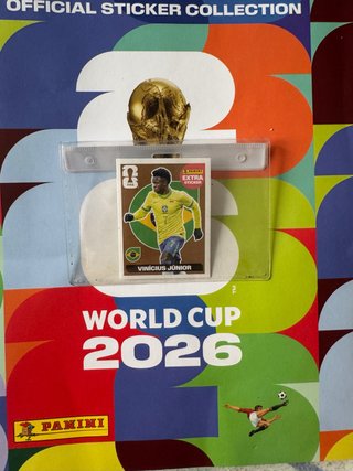 Vinicius Junior Extra Sticker Bronce Mundial 2026
