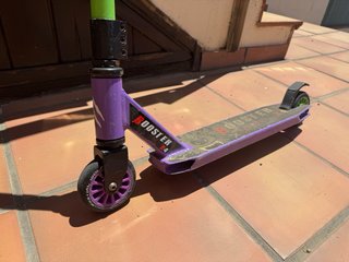 Patinete Scooter Booster Verde y Morado