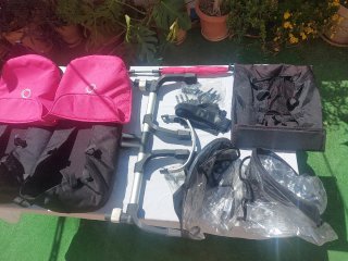Carro Gemelar Bugaboo Donkey + accesorios