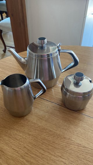 Conjunto Te Inox 18/8 y Ébano