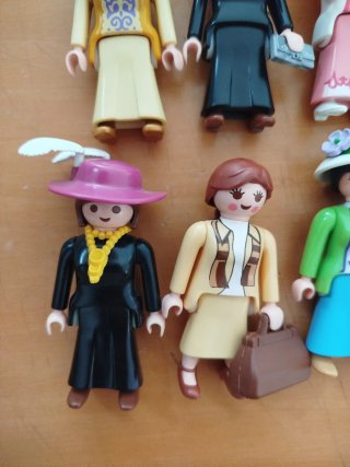 Playmobil Lote Mujer Victoriana Serie Rosa Western