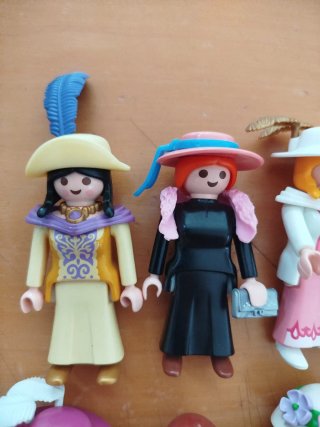 Playmobil Lote Mujer Victoriana Serie Rosa Western