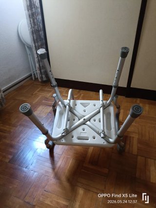 Silla de ducha ergonómica con respaldo