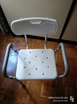 Silla de ducha ergonómica con respaldo
