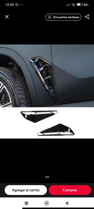 Embellecedores ventilación coche negro para bmw x5