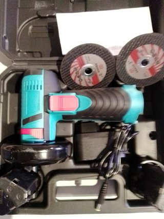 Mini radial litio 2 baterías 2000mha + 2 discos