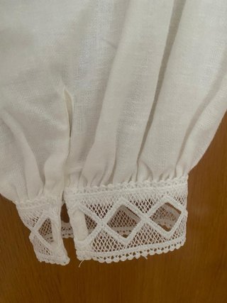 Chaqueta Zara Blanca Bordada