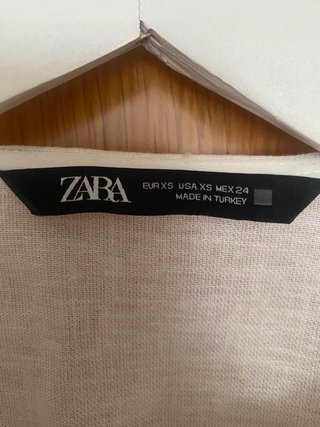 Chaqueta Zara Blanca Bordada