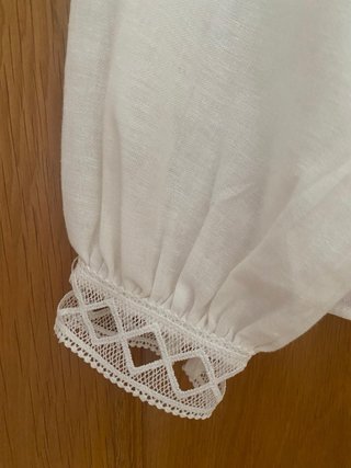 Chaqueta Zara Blanca Bordada