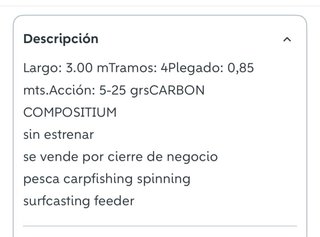 Caña de Pescar Easton Titan Sport 300