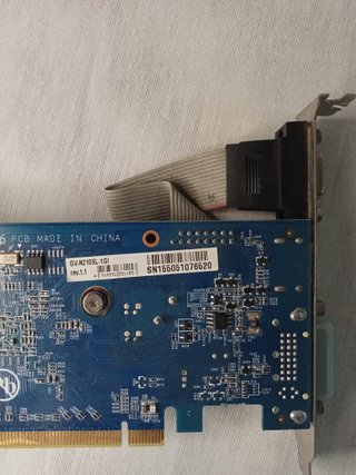 Tarjeta Gráfica Gigabyte 1GB DDR3 Silenciosa