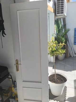 Puerta de Madera Blanca
