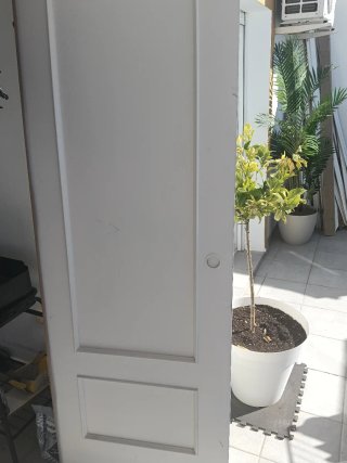 Puerta de Madera Blanca
