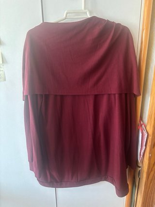 Jersey mujer cuello drapeado talla única