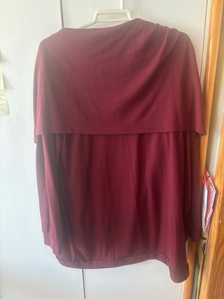 Jersey mujer cuello drapeado talla única