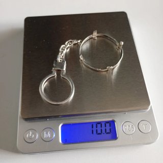 PLATA llavero moneda 100 ptas