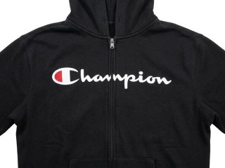 Sudadera Champion Negra con Cremallera