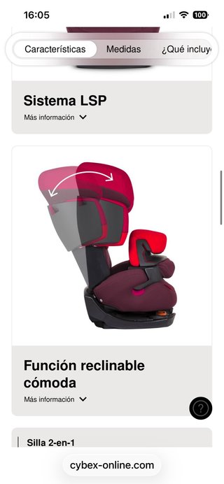 Silla coche Cybex 9-36kg