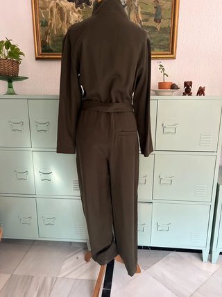 COS: Elegant Olive Green Belted Jumpsuit (NEW)