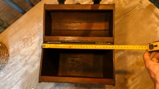 Caja Decorativa Madera y Cuero