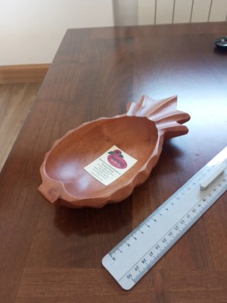 Porta oggetti in legno artigianale hawaiano