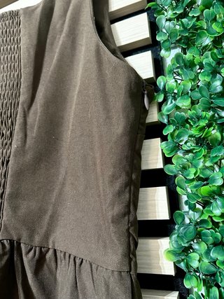 Vestido midi marrón chocolate