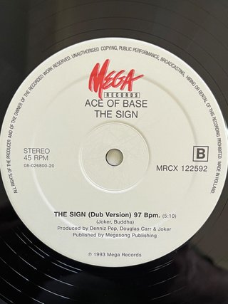 Ace Of Base "The Sign" vinile musica pop reggae 90