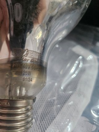 Bombilla para terrario de cristal