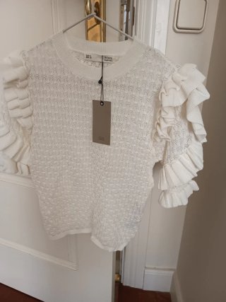 Camiseta Sfera volantes blanca Talla S