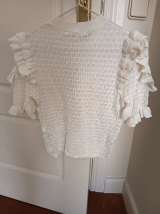 Camiseta Sfera volantes blanca Talla S