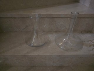 Set di 2 decanter per vino in vetro