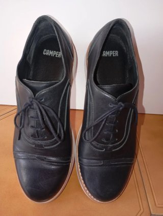 Zapatos Camper Negros Cordones