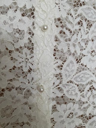Camisa Zara encaje blanco