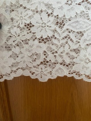 Camisa Zara encaje blanco