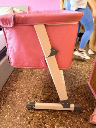 Minicuna colecho rosa con nube