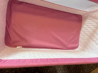 Minicuna colecho rosa con nube